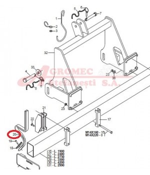 Arc afanare urma tractor G22270462R 